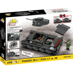 Panzer 38(t)/ČKD LT vz. 38 WWI - Plastová stavebnica COBI