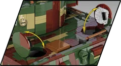 PzKpfw VI Ausf. E- Executive Edition 1:12 - Plastová stavebnice COBI