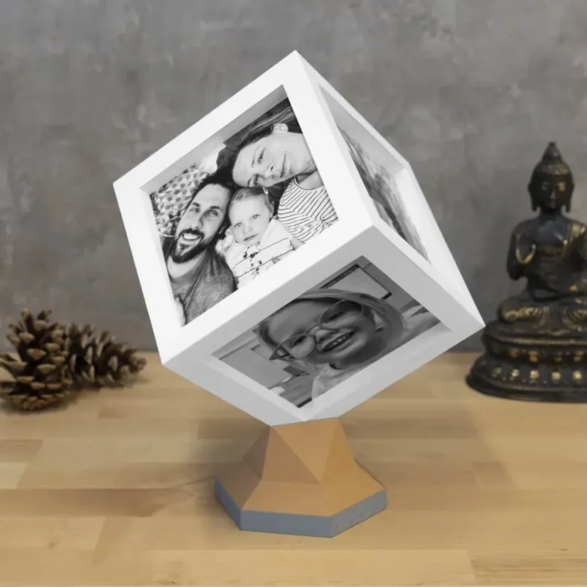 Foto-kostka - šedá