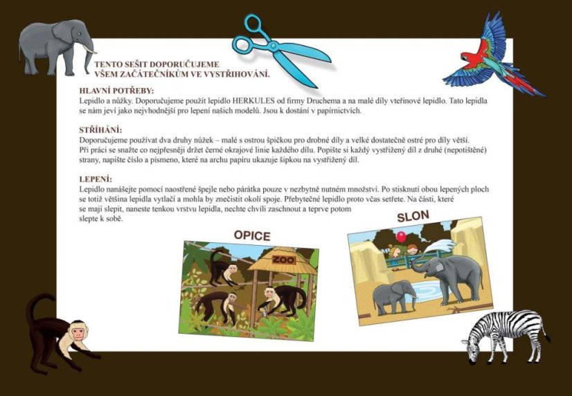 Začínáme vystřihovat - Jedeme do ZOO