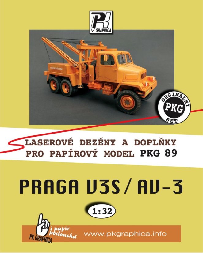 Praga V3S AV-3 - Laserové doplňky - dezény, detaily
