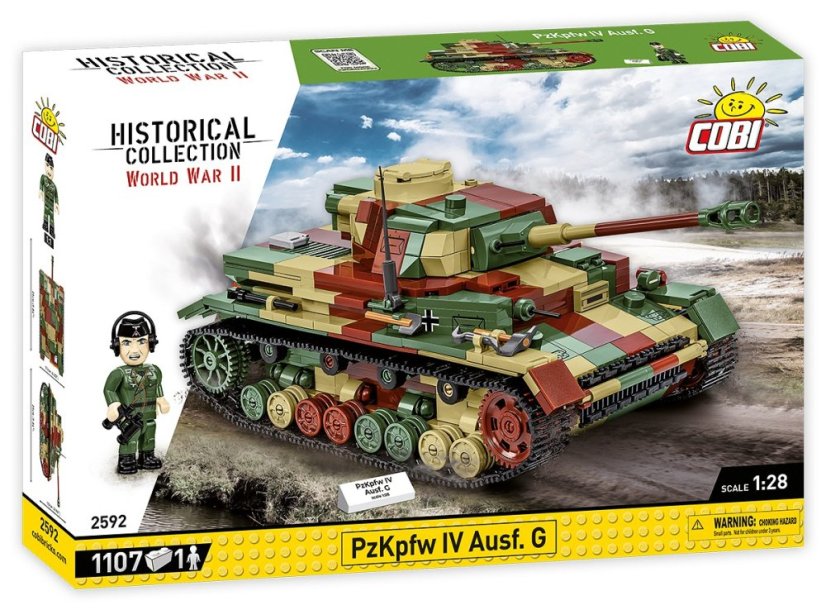 Tank PzKpfw IV Ausf. G WWII - Plastová stavebnice COBI