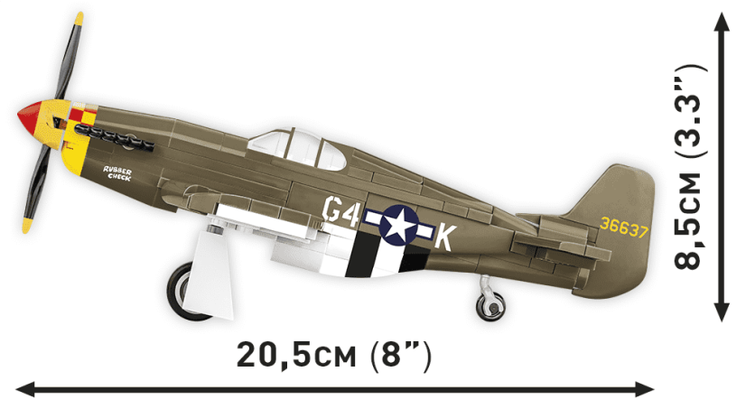 P-51B Mustang WWII - Plastová stavebnice COBI