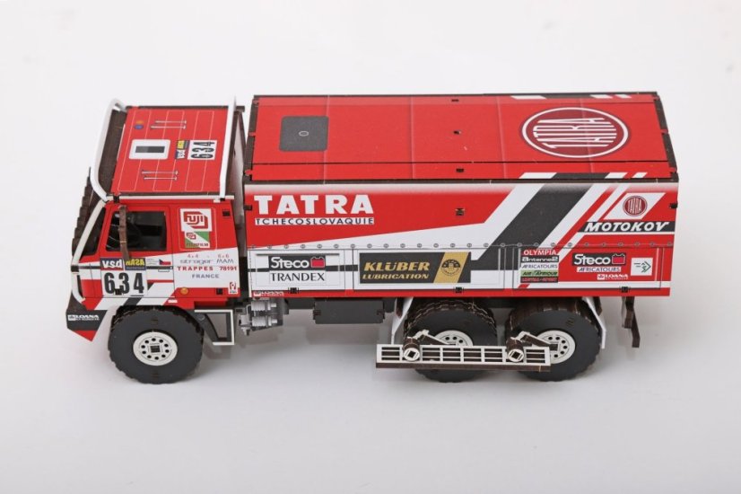 Tatra 815 6x6 Dakar 1986 - č.634 - Loprais, Stachura, Krpec - dřevěná stavebnice