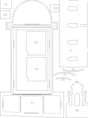 Golab - kostel a dům Loreta - Laserové doplňky - kostra