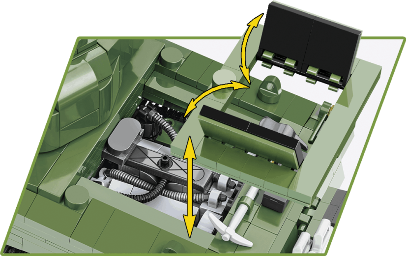 M4A3 Sherman WWII - Plastová stavebnice COBI