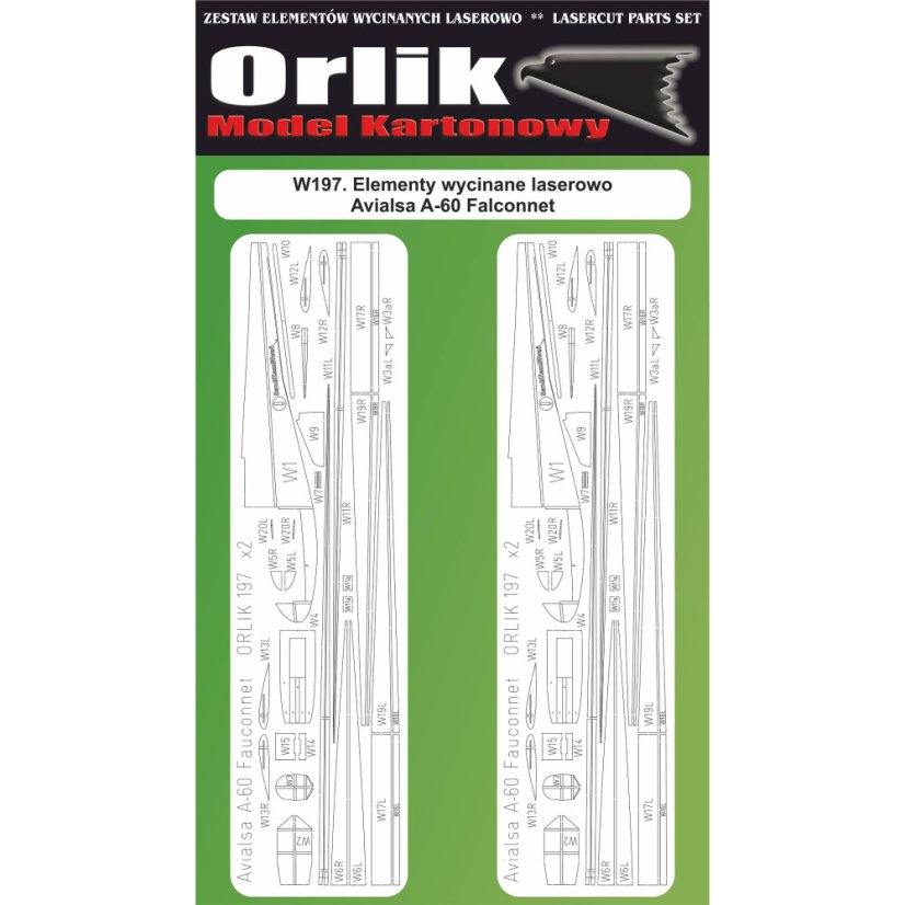 Avialsa A-60 Fauconnet - Laser accessories - skeleton, details