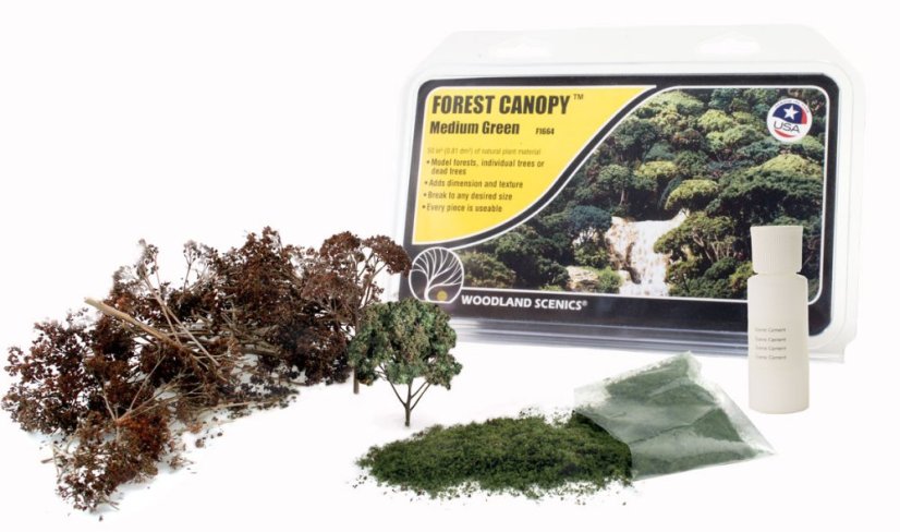 Sada pro tvorbu stromků Forest Canopy - Středně zelená - malá sada