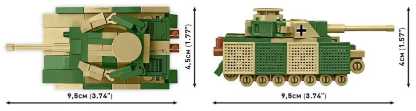 Mini Tanky - Panzer IV Ausf. J - Plastová stavebnice COBI