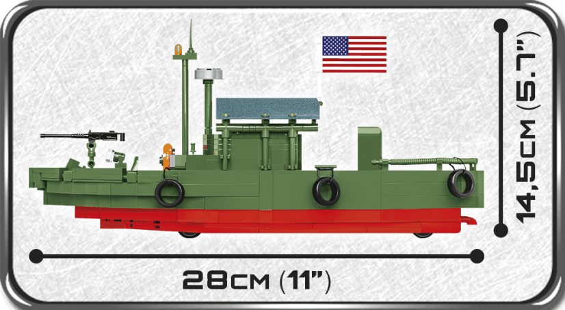 Patrol Boat River MK II - Plastová stavebnica COBI