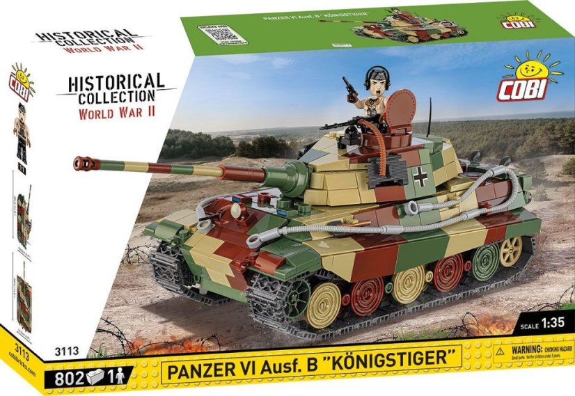 Německý tank Panzer VI Ausf. B Konigstiger - Plastová stavebnice COBI