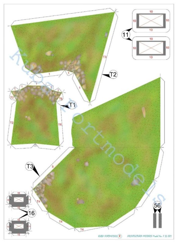 Československé lehké opevnění vzor 36 typ B - 1:35