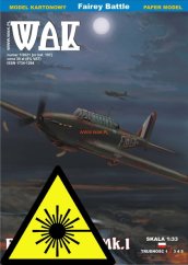 Letadlo Fairey Battle Mk.I - Laserové doplňky - kostra