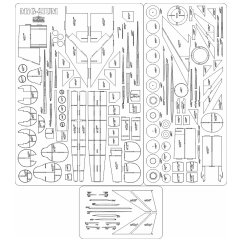 MiG-21 UM - Laserové doplňky - kostra