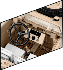 Kubelwagen TYP 82, WW II, 1:12 - Plastová stavebnica COBI