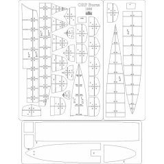 ORP Burza 1935 - Laserové doplnky - kostra