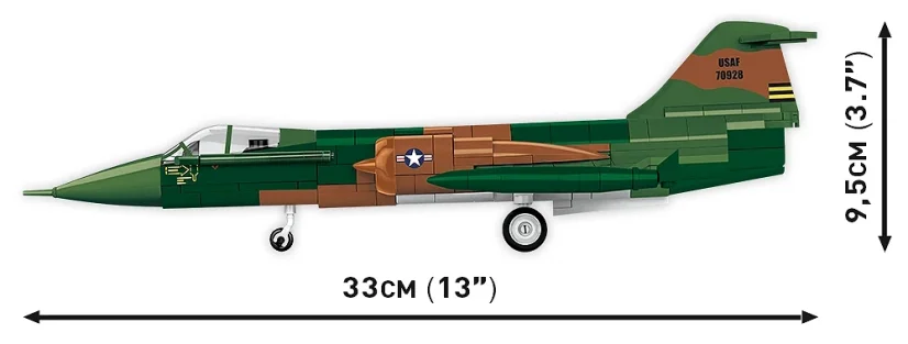 Lockheed F-104 Starfighter - Plastová stavebnice COBI