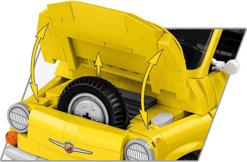 Fiat Abarth 595, EXECUTIVE EDITION 1:12 - Plastová stavebnice COBI