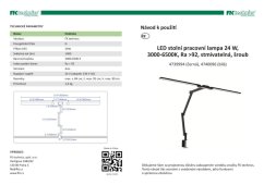 Table lamp, 24W, 3000 - 6500 K, dimmable