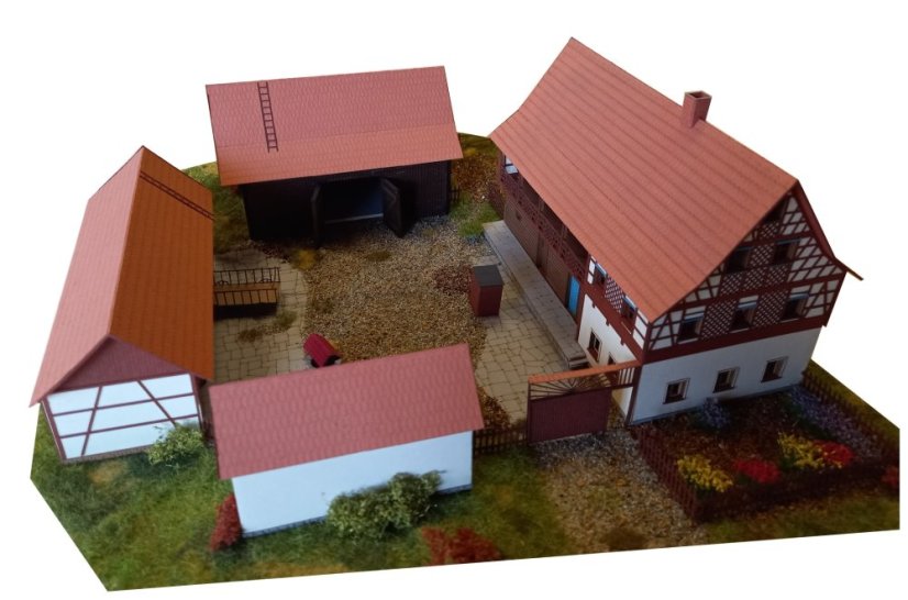Hrazděný statek - Měřítko: 1:87 Hrazděný statek - Měřítko: 1:87