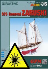 Plachetnica STS General ZARUSKI - Laserové doplnky - kostra, detaily, plachty