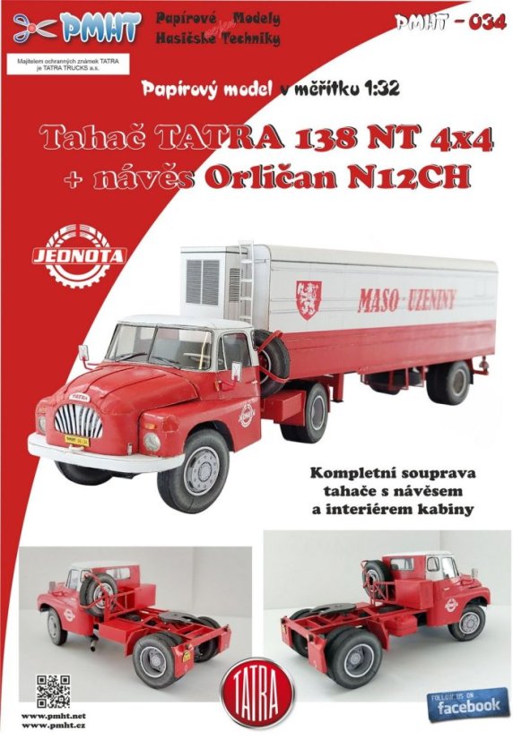 Tatra 138 NT 4x4+ Orličan N12CH - Jednota