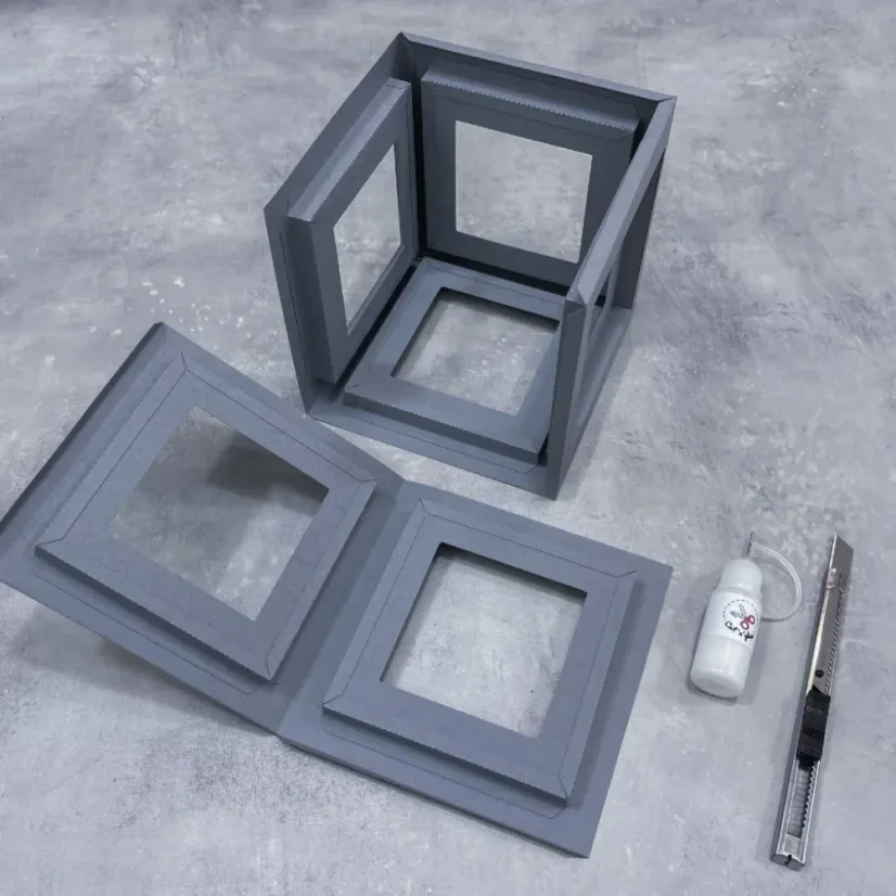 Foto-kostka - šedá