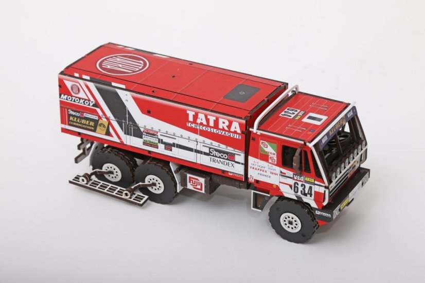 Tatra 815 6x6 Dakar 1986 - č.634 - Loprais, Stachura, Krpec - dřevěná stavebnice