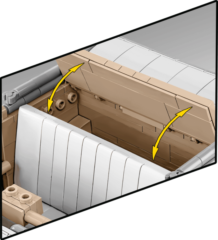 Kubelwagen TYP 82, WW II, 1:12  - Plastová stavebnice COBI
