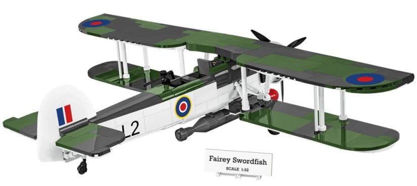 FAIREY SWORDFISH WWII - Plastová stavebnice COBI