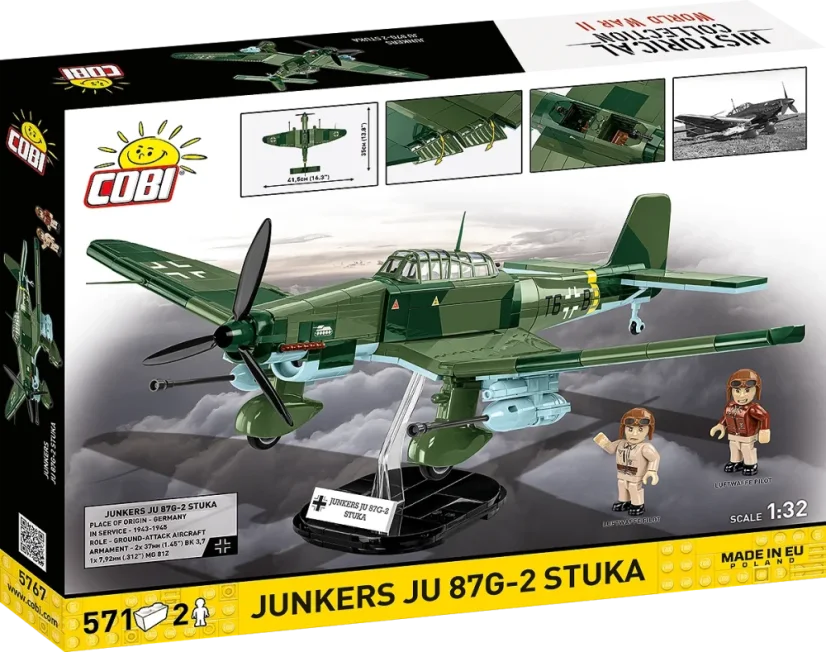 Junkers JU 87G-2 STUKA WWII - Plastová stavebnice COBI