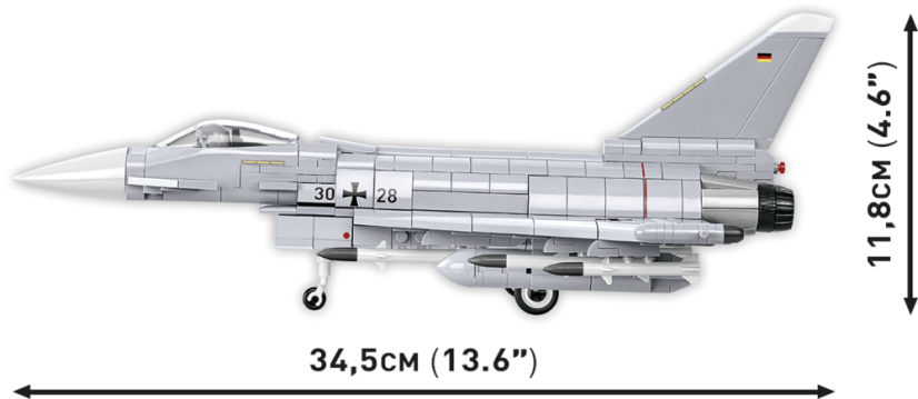 Eurofighter Typhoon Luftwaffe - Plastová stavebnice COBI