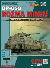 Sovietsky pancierový vlak KOZMA MININ BP 659 - 1943