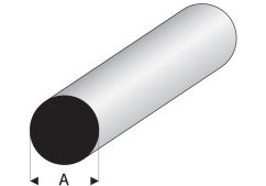 Plastový profil okrúhly - 330mm - 1ks, viac priemerov