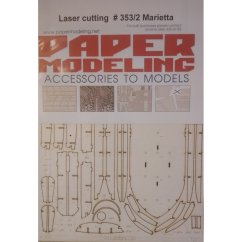 Říční pancéřová loď Marietta 1865 - Laserové doplňky - kostra