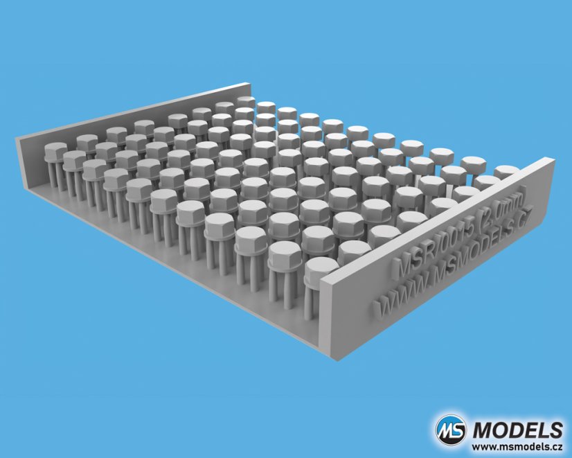 Hlavy šroubů 2,0mm - Resinové díly
