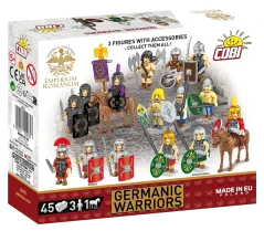3 figúrky: Germánski bojovníci - Plastová stavebnica COBI