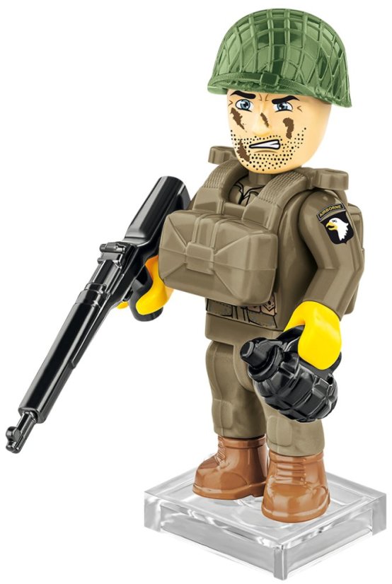 3 figurky s doplňky D-DAY - Plastová stavebnice COBI