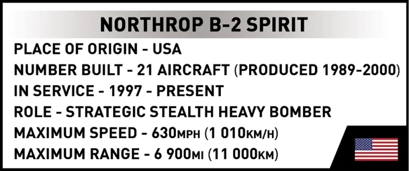 Northrop B-2 Spirit - Plastiková stavebnice COBI