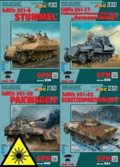 Sd.Kfz 251 - Laserové doplnky - kostra, diely kolies, pásy