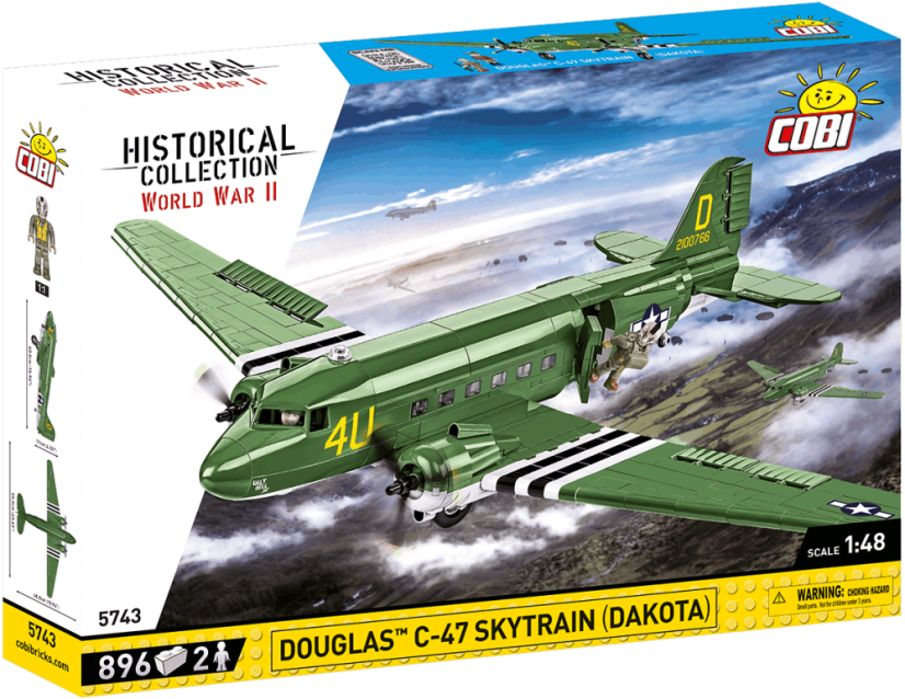Douglas C-47 Skytrain (Dakota) WWII - Plastová stavebnice COBI