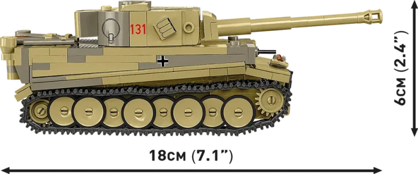 Panzer VI Tiger I no.131 WWII - Plastová stavebnica COBI