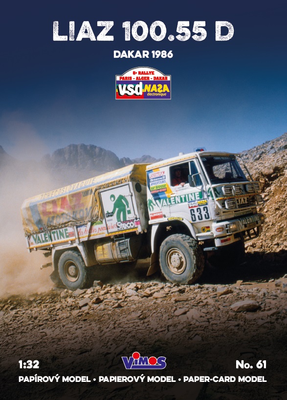 Liaz 100.55 D č. 633 - Dakar 1986