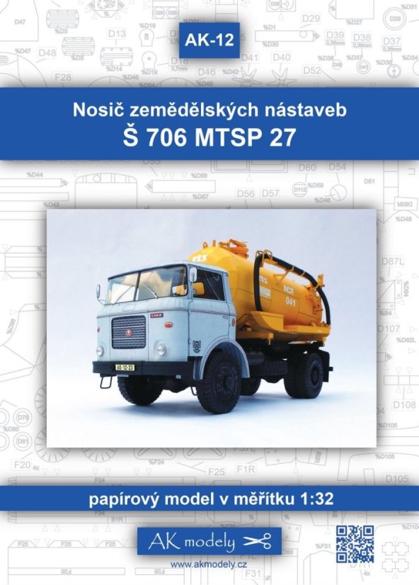 Nosič zemědělských nástaveb Š706 MTSP 27