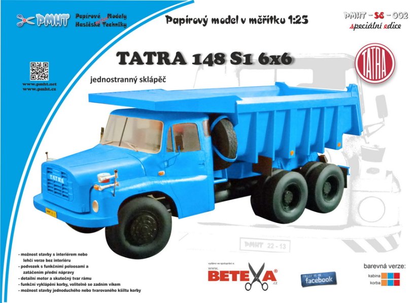 Tatra 148 S1 modrá 1:25