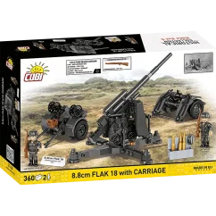 8,8 cm Flak 18 s lafetou WWII - Plastová stavebnica COBI