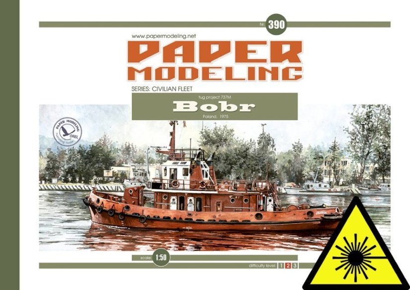 Remorkér projektu 737M Bobr - Laserové doplňky - kostra