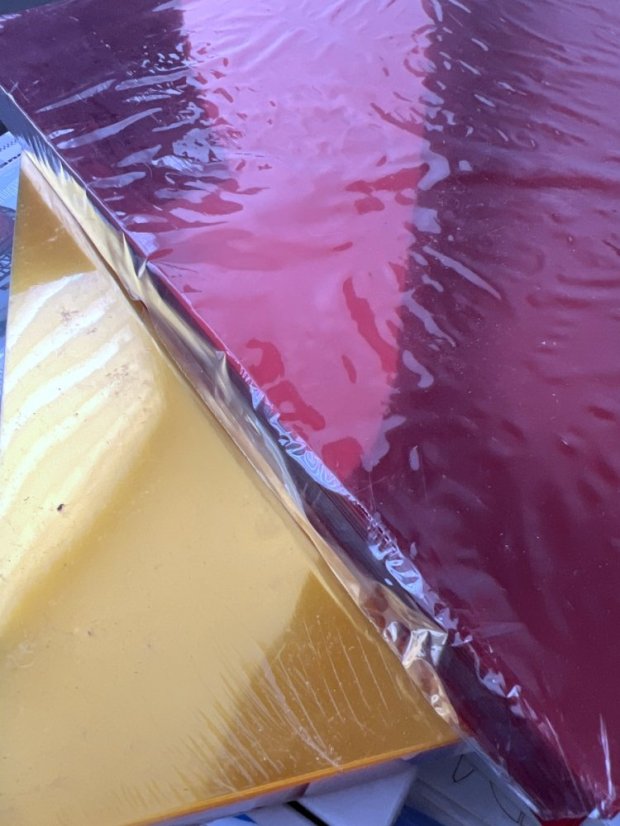 Fólie zasklívací - žlutá 0,2mm