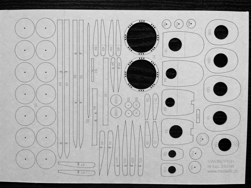 AICHI E13A1 - Laserové doplnky - kostra