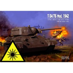 Tank T-34/76 1942 UZTM Turret - Laserové doplňky - kostra, detaily